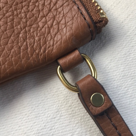 Fossil Tara-Brown Wristlet W/Black Leather Tassel - Picture 7 of 8